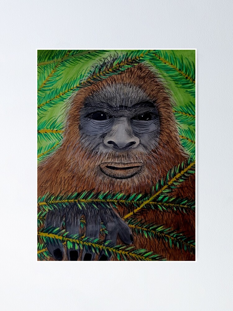 Thumbnail 1 of 3, Poster, Horace - Sasquatch Bigfoot Art designed and sold by CarolOchs.
