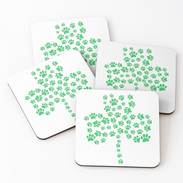 Item preview, Dog Paw Print Cartoon Shamrock Drawing designed and sold by Almdrs.