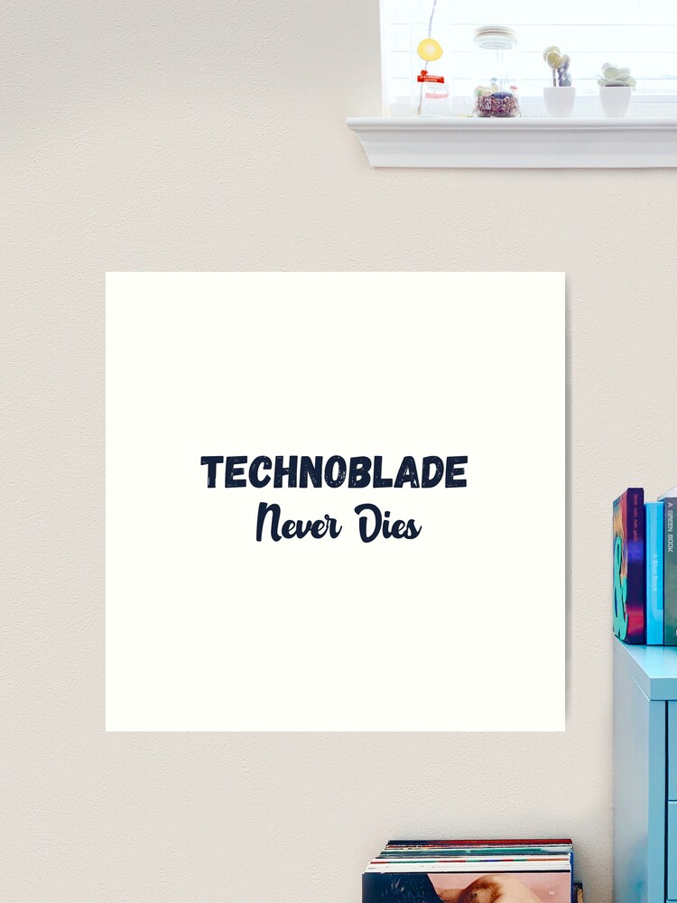 Technoblade never dies, an art card by My artsing - INPRNT