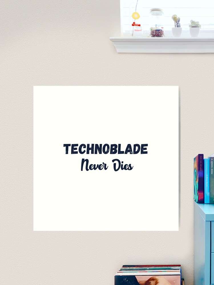 Technoblade never dies, an art card by Farz - INPRNT