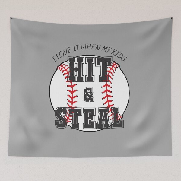 Item preview, Hit And Steal Baseball Softball Mom / Dad / Grandparent / Aunt / Uncle designed and sold by two7designs.