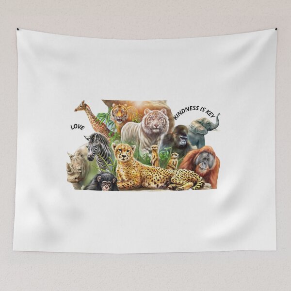 Item preview, LOVE AND KINDNESS IS THE KEY  designed and sold by VividThreadsDesignStudio.