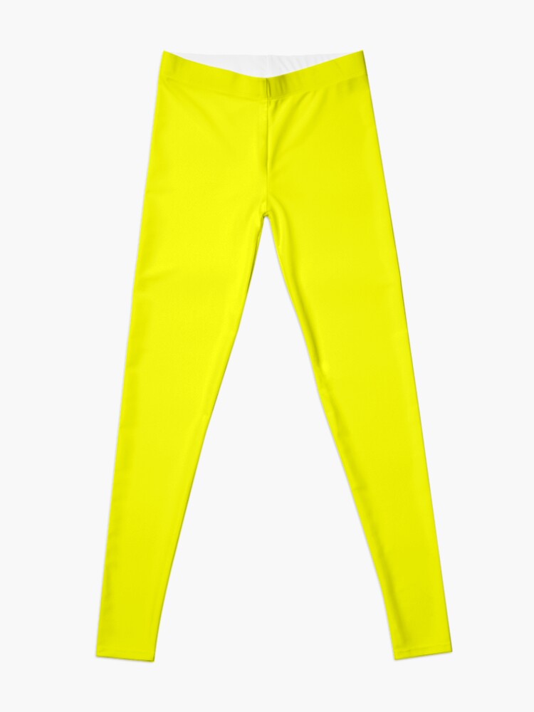 Neon fluorescent Yellow, Yellow, neon Yellow/Fluro Yellow Leggings for  Sale by ozcushions