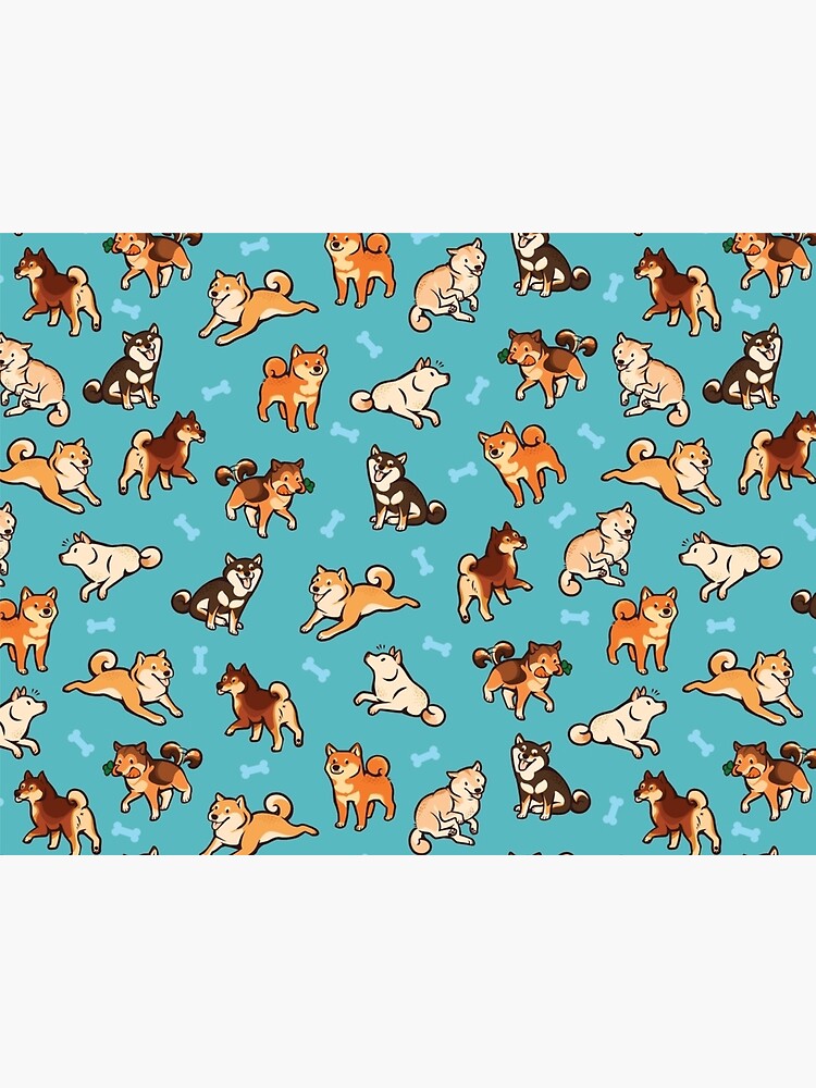 Shiba Inu Collection In All Colors Poster For Sale By Sentic Redbubble