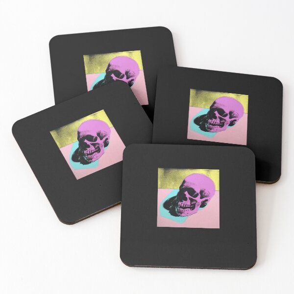 Item preview, Warhol  Skull (Pink Yellow Aqua)   designed and sold by kathe236jrowe.