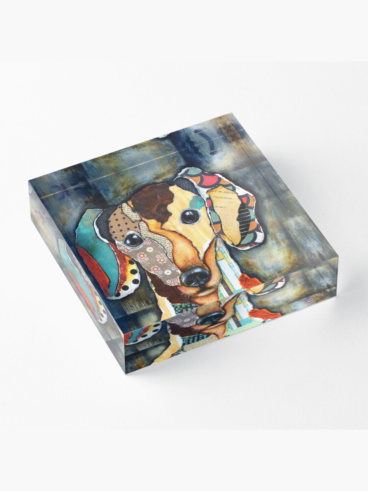 Alternate view of Dachshund Acrylic Block