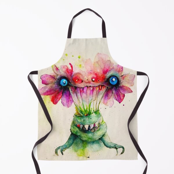 Item preview, Flora the Watercolor Funny Flower Alien Monster designed and sold by pixelista.