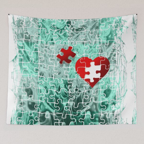 Item preview, Colourful jigsaw puzzle lover design  designed and sold by TipTopTapo.