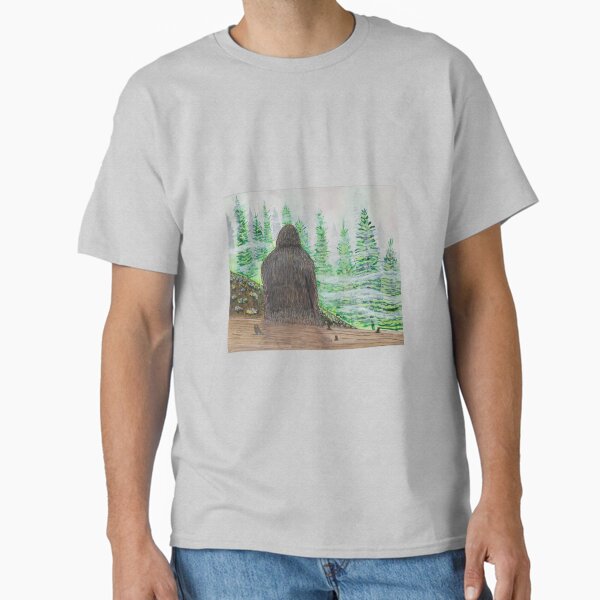 Thinking Squatchy Thoughts - Sasquatch Bigfoot Art Classic T-Shirt