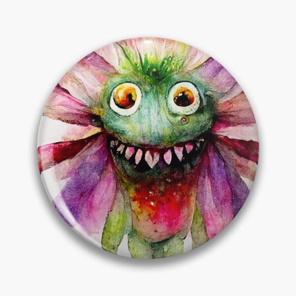 Item preview, Watercolor Cute Flower Alien Monster designed and sold by pixelista.