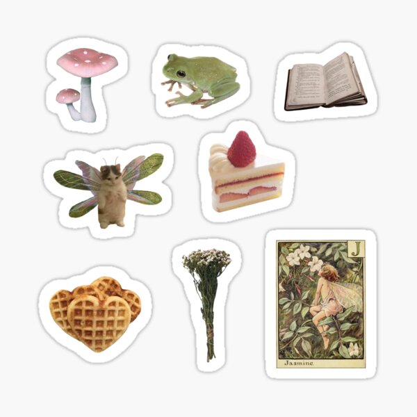 Item preview, fairycore cottagecore sticker pack designed and sold by madisonscottage.
