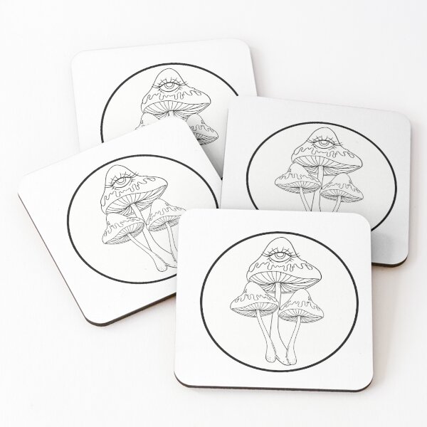 Item preview, Shroom family lineart designed and sold by Shapezandcolorz.