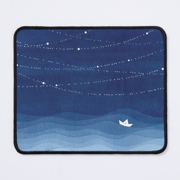 Item preview, Guirlande d'étoiles 2, aquarelle bleue designed and sold by VApinx.