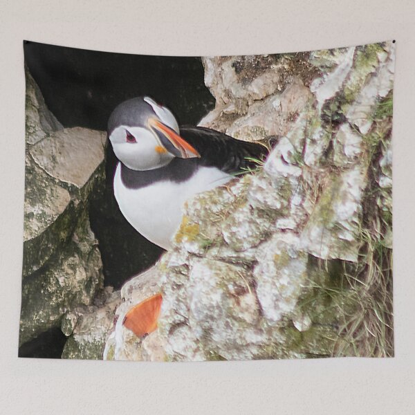 Item preview, Puffin on cliff edge designed and sold by HazelWright.