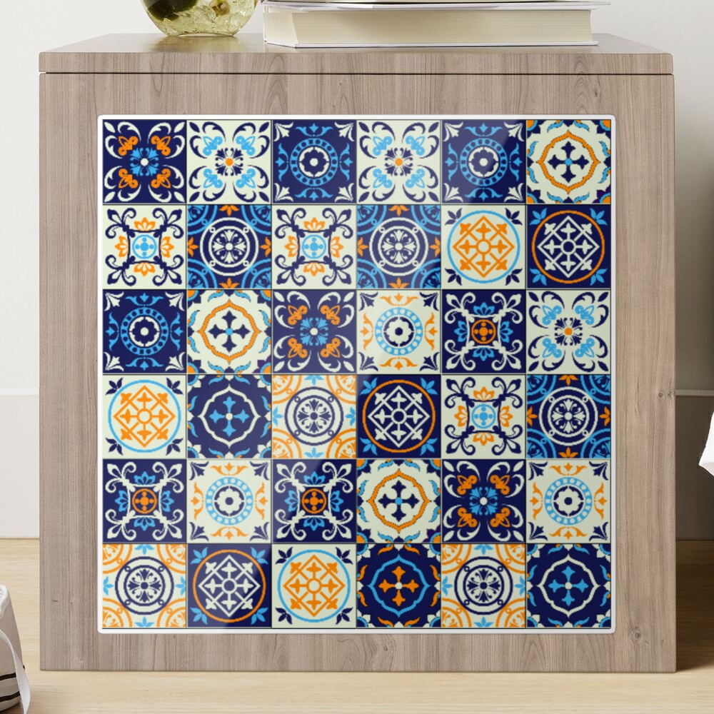 Rabat Pattern Tiles Sticker Moroccan Tile Stickers Eclectic 