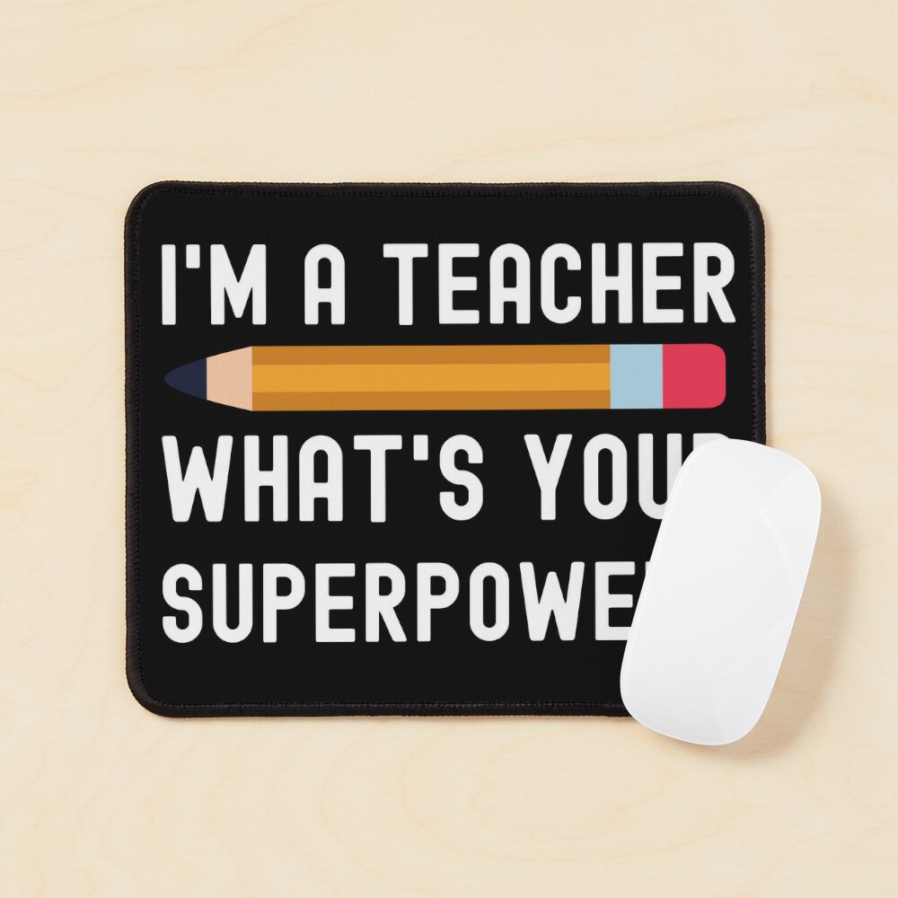 Im a Teacher, What is Your Superpower ID Badge Reel, Changeable