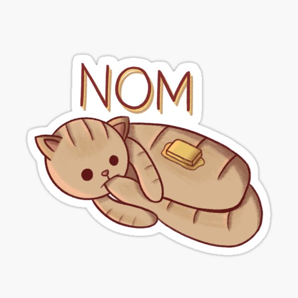 One Cat Loaf, Please Sticker – Artful Pixels