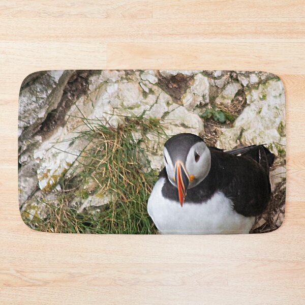 Item preview, Puffin on a cliff edge designed and sold by HazelWright.