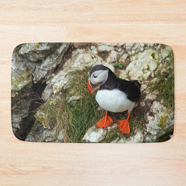Item preview, Puffin on a cliff edge designed and sold by HazelWright.