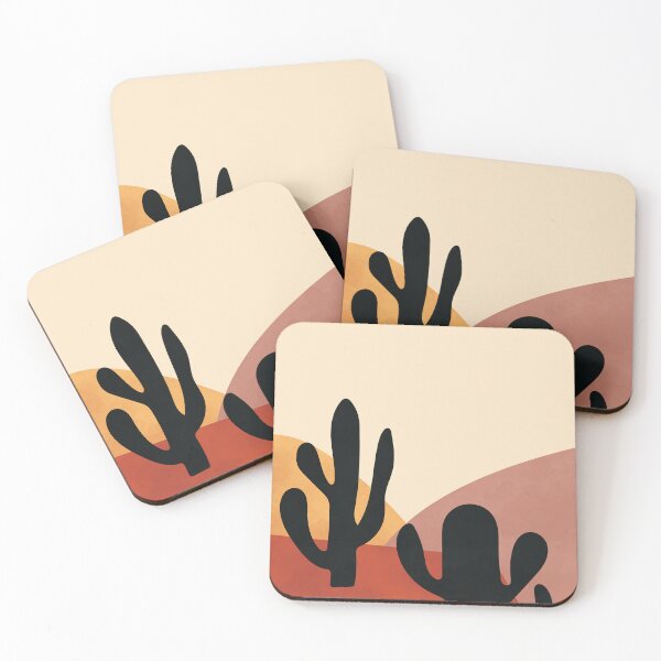 Item preview, Mountain, Cactus, Modern, Boho, Minimal, Wall Art Print designed and sold by technicolorable_art.