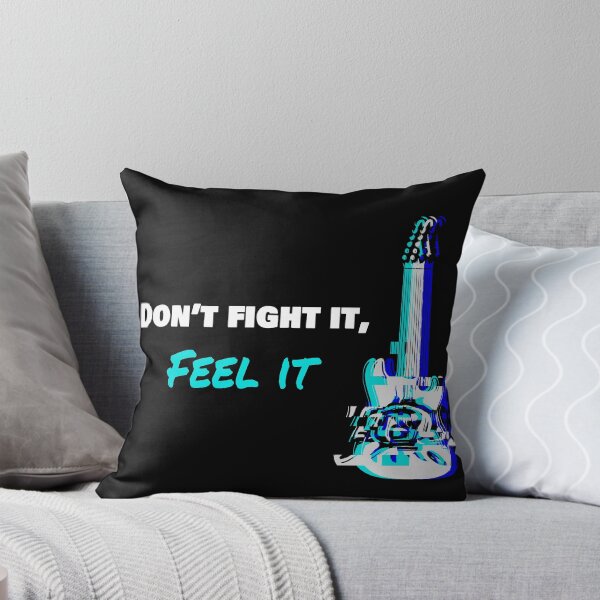 Item preview, Cool guitar with glitch effect | Quote Don't fight it, feel it | Rock on tour | British rock band  designed and sold by Kai-Shenin.