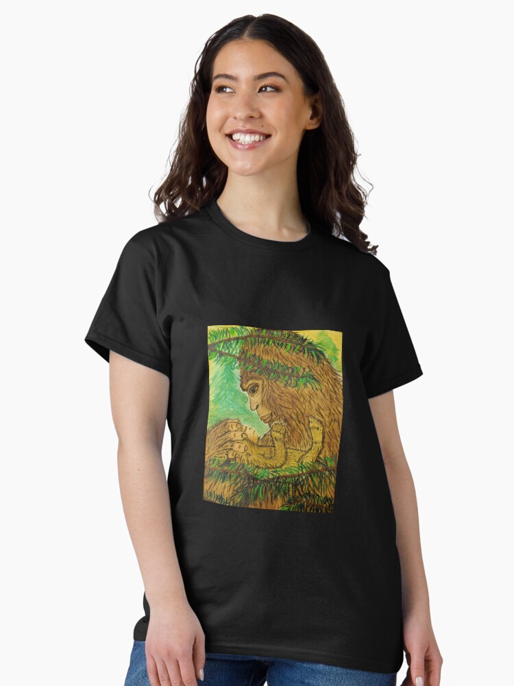 Thumbnail 2 of 7, Classic T-Shirt, Little Bigfoot - Sasquatch Bigfoot Art designed and sold by CarolOchs.