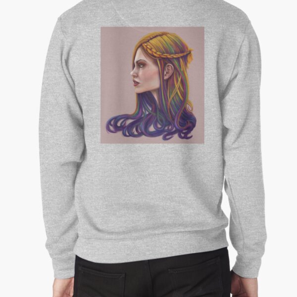 Rainbow Locks Pullover Sweatshirt