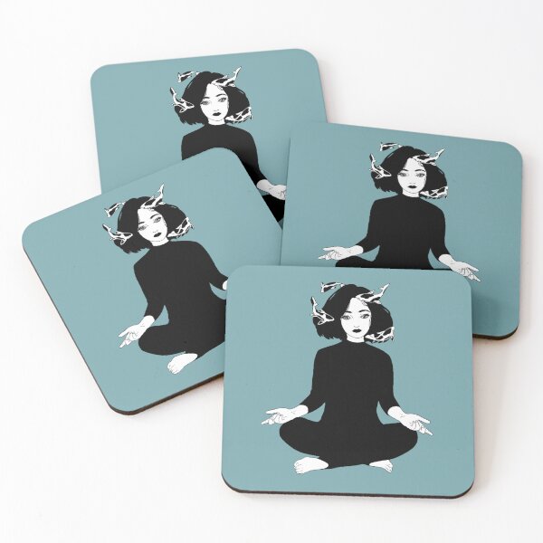 Item preview, Meditation poster black and white, yoga accessories for studios, perfect yoga gift idea, designed and sold by FAVOURHOODprint.
