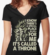 Dbz goku vegeta Women's Fitted V-Neck T-Shirt
