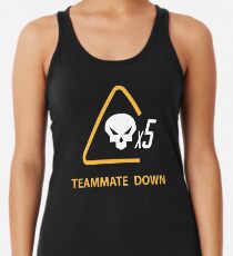 Camiseta de tirantes para mujer misericordia, compañero de equipo, abajo
