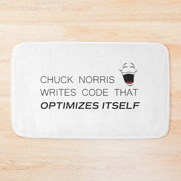 Item preview, Chuck Norris  writes code that optimizes itself designed and sold by Larrix.