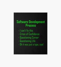 Software Development Humour - Green Design Art Board