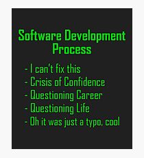 Software Development Humour - Green Design Photographic Print