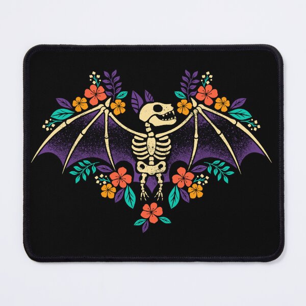 Item preview, Flowered bat skeleton designed and sold by NemiMakeit.