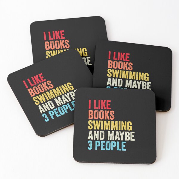 Item preview, I Like Books Swimming  And Maybe Three People Shirt, Funny Cool Swimming  Mens Womens girls Lovers Birthday Christmas Gift Shirt designed and sold by xlnv.