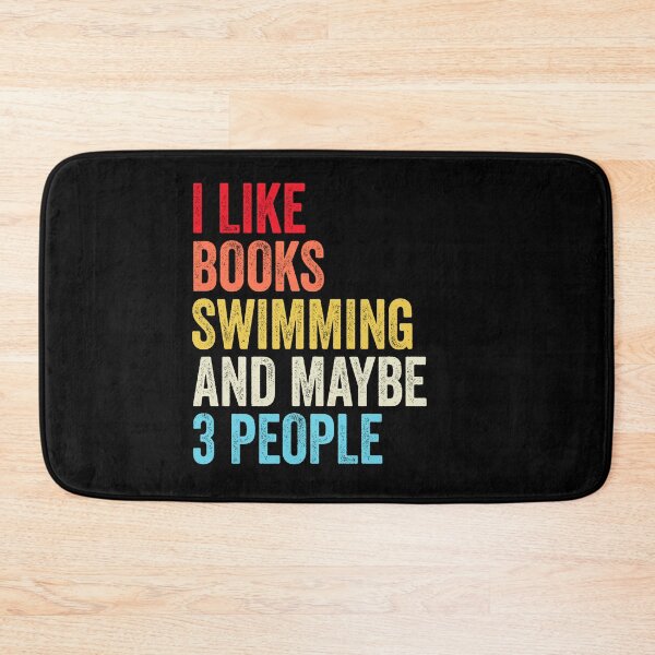 Item preview, I Like Books Swimming  And Maybe Three People Shirt, Funny Cool Swimming  Mens Womens girls Lovers Birthday Christmas Gift Shirt designed and sold by xlnv.