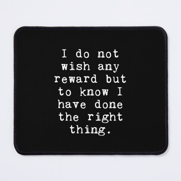 Item preview, Mark Twain Quote From The Adventures of Huckleberry Finn - I do not wish any reward but to know I have done the right thing. designed and sold by violet-hope.