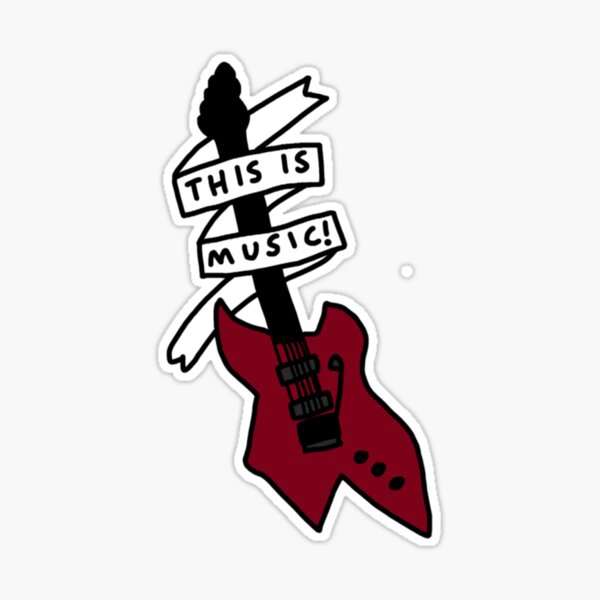 Eddie Munson, guitar and tattoos Sticker for Sale by FTS-art