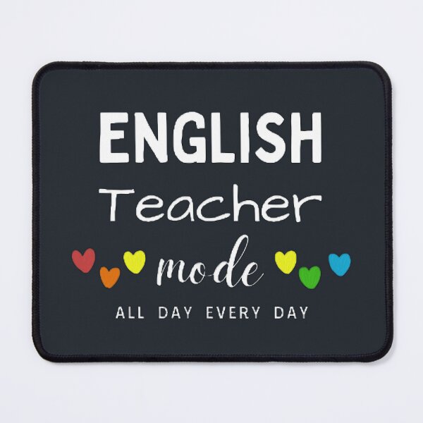 Item preview, English Teacher Mode All Day Every Day The Best Teacher Hearts Design designed and sold by BestTeacher.
