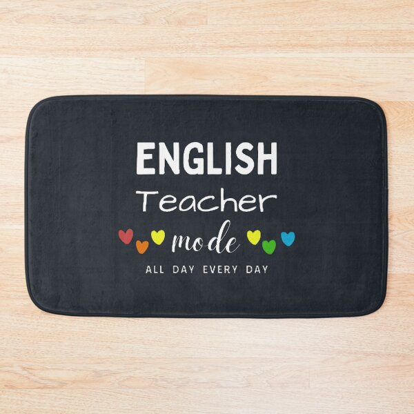 Item preview, English Teacher Mode All Day Every Day The Best Teacher Hearts Design designed and sold by BestTeacher.
