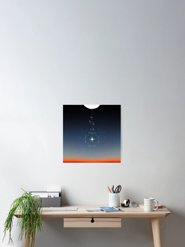 Thumbnail 2 of 3, Poster, Shooting Star with Radiating Pattern designed and sold by Ben Kent.