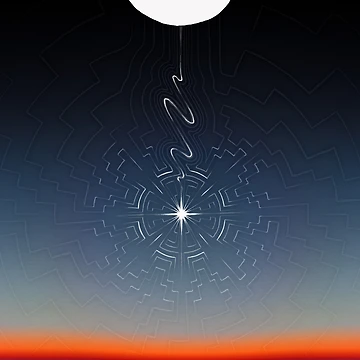 Artwork thumbnail, Shooting Star with Radiating Pattern by Ben Kent