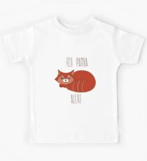Red panda alert Kids Tee