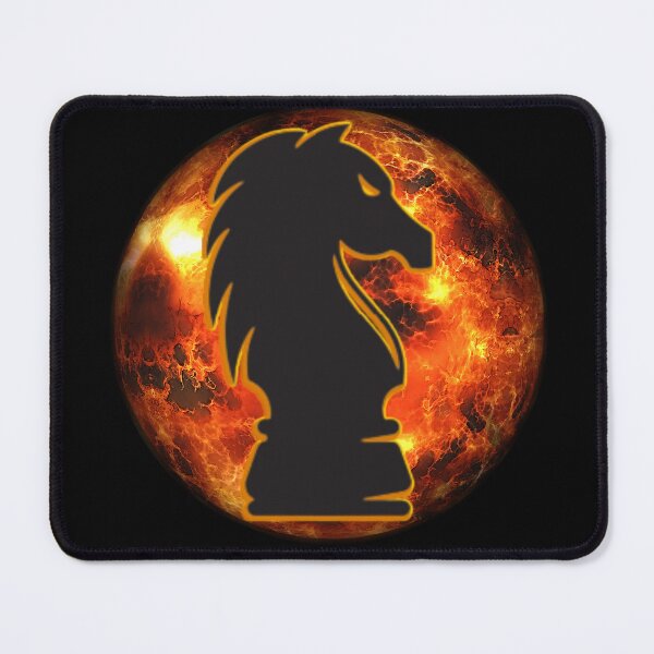 Item preview, Chess Knight Fire Graphic designed and sold by MojaveTradePost.