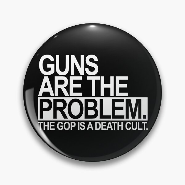 Item preview, Guns are the problem - The GOP is a death cult (white) designed and sold by Thelittlelord.