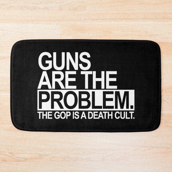 Item preview, Guns are the problem - The GOP is a death cult (white) designed and sold by Thelittlelord.