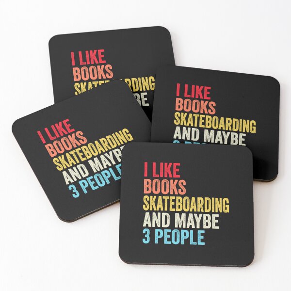 Item preview, I Like Books Skateboarding  And Maybe Three People Shirt, Funny Cool Skateboarding  Mens Womens girls Lovers Birthday Christmas Gift Shirt designed and sold by xlnv.