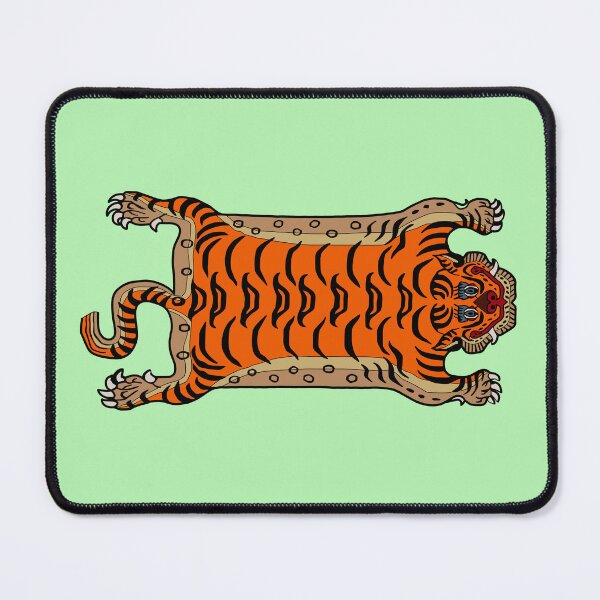 Item preview, TIBETAN TIGER RUG-turquoise designed and sold by BEATRIZ ABAITUA.