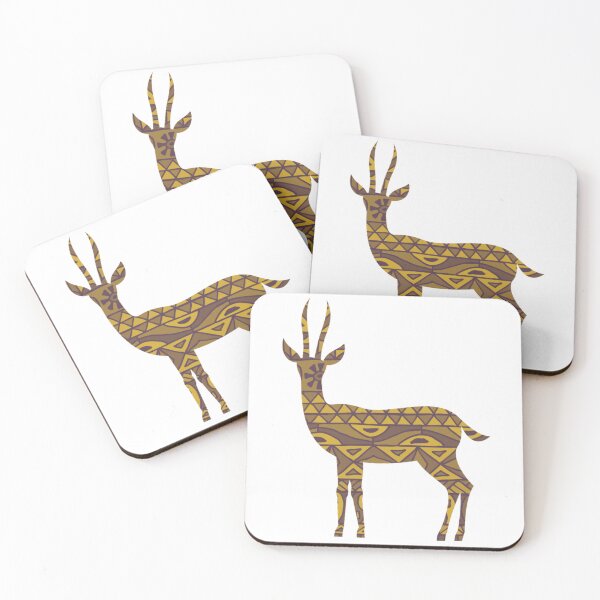 Item preview, African Decorated Antelope Art designed and sold by antevasinart.
