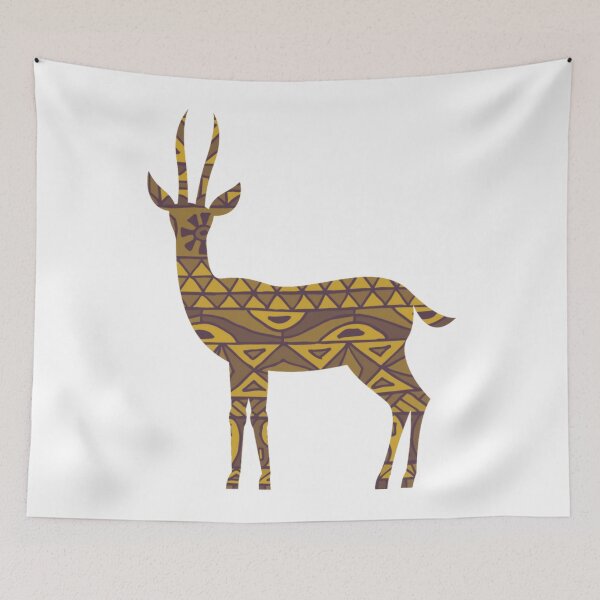 Item preview, African Decorated Antelope Art designed and sold by antevasinart.